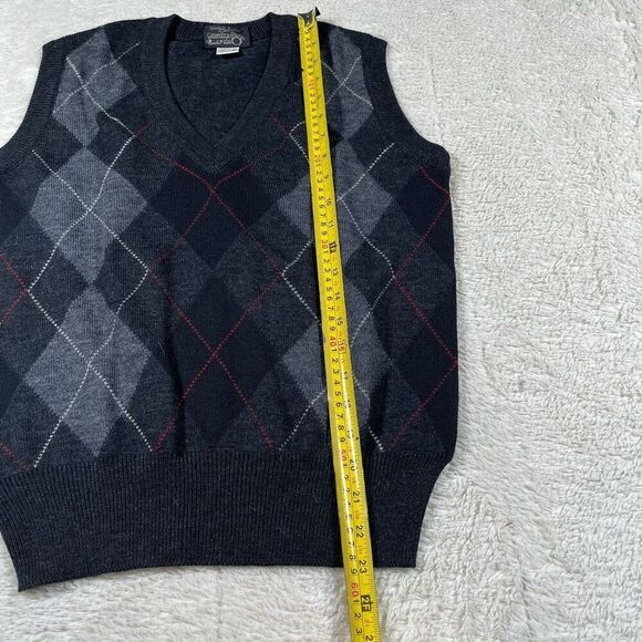 Vintage Tricots St Raphael Country Shop Marshall Fields Argyle Sweater Vest - Picture 6 of 6